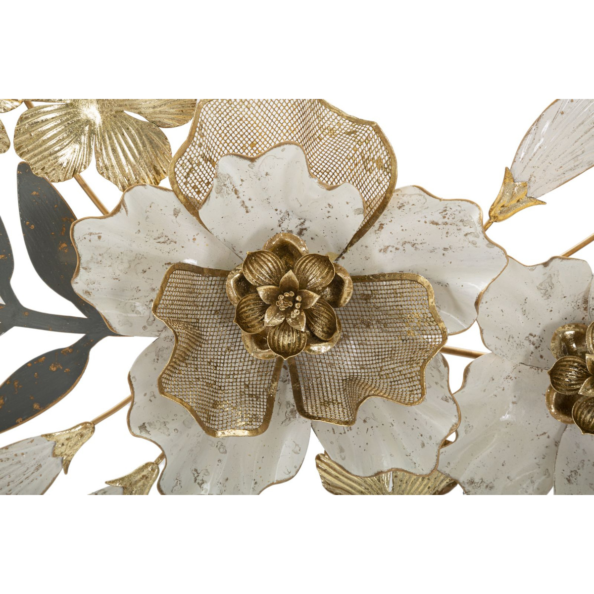 Kendra Home - Decorazione in Metallo 3D Fiori 30, Multicolore, 90,2x7,6x41,9 cm