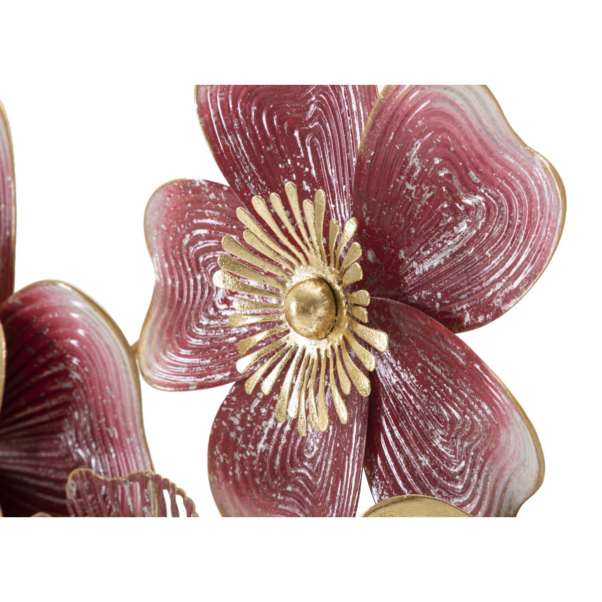 Kendra Home - Decorazione in Metallo 3D Fiori 19, Multicolore, 91,4x6,4x50,8 cm