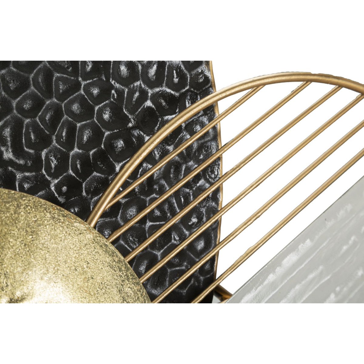 Kendra Home - Decorazione in Metallo 3D Cerchi 12, Multicolore, 129,5x8,3x53,3 cm