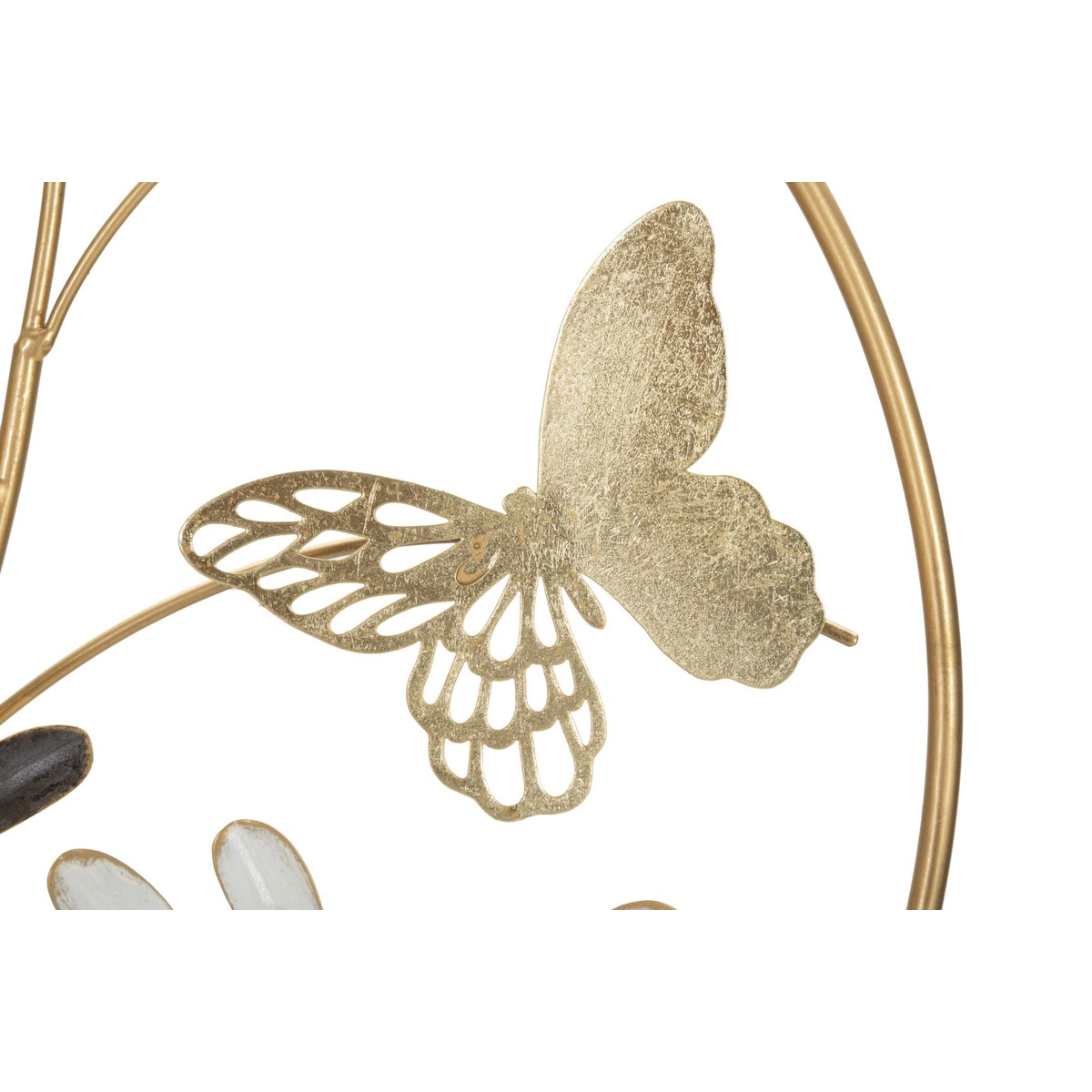 Kendra Home - Decorazione in Metallo 3D Fiori 36, Multicolore, 50,2x5,1x92 cm