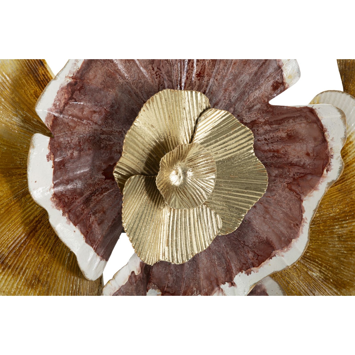 Kendra Home - Decorazione in Metallo 3D Fiori 16, Multicolore, 92,1x8,3x51,4 cm