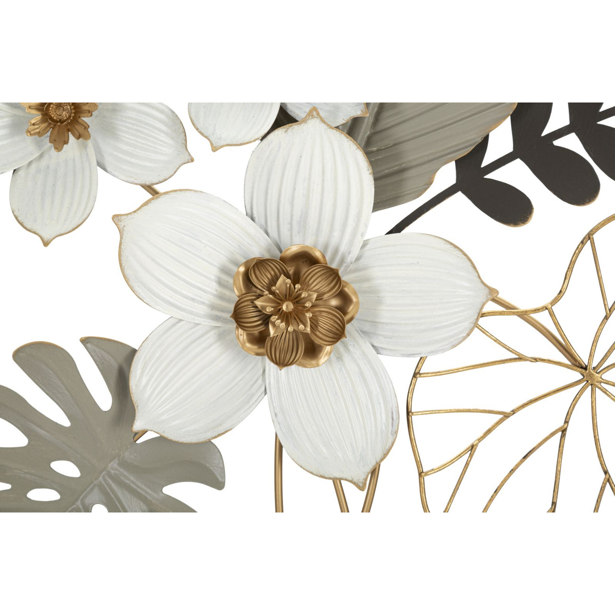 Kendra Home - Decorazione in Metallo 3D Fiori 24, Multicolore, 71x4x96,5 cm