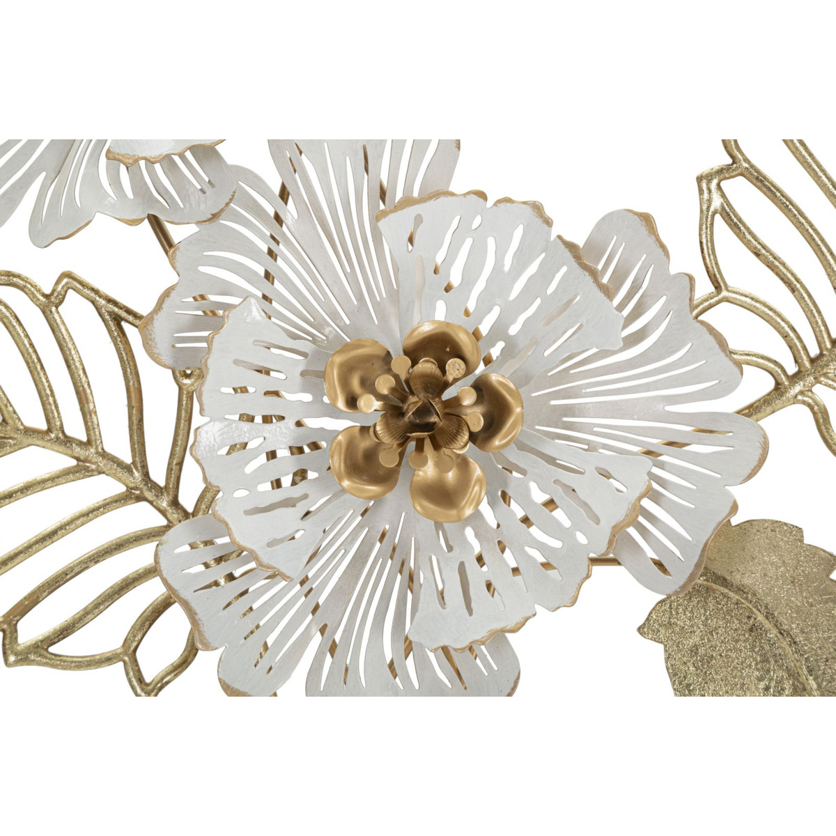 Kendra Home - Decorazione in Metallo 3D Fiori 33, Multicolore, 54x6,4x73,7 cm