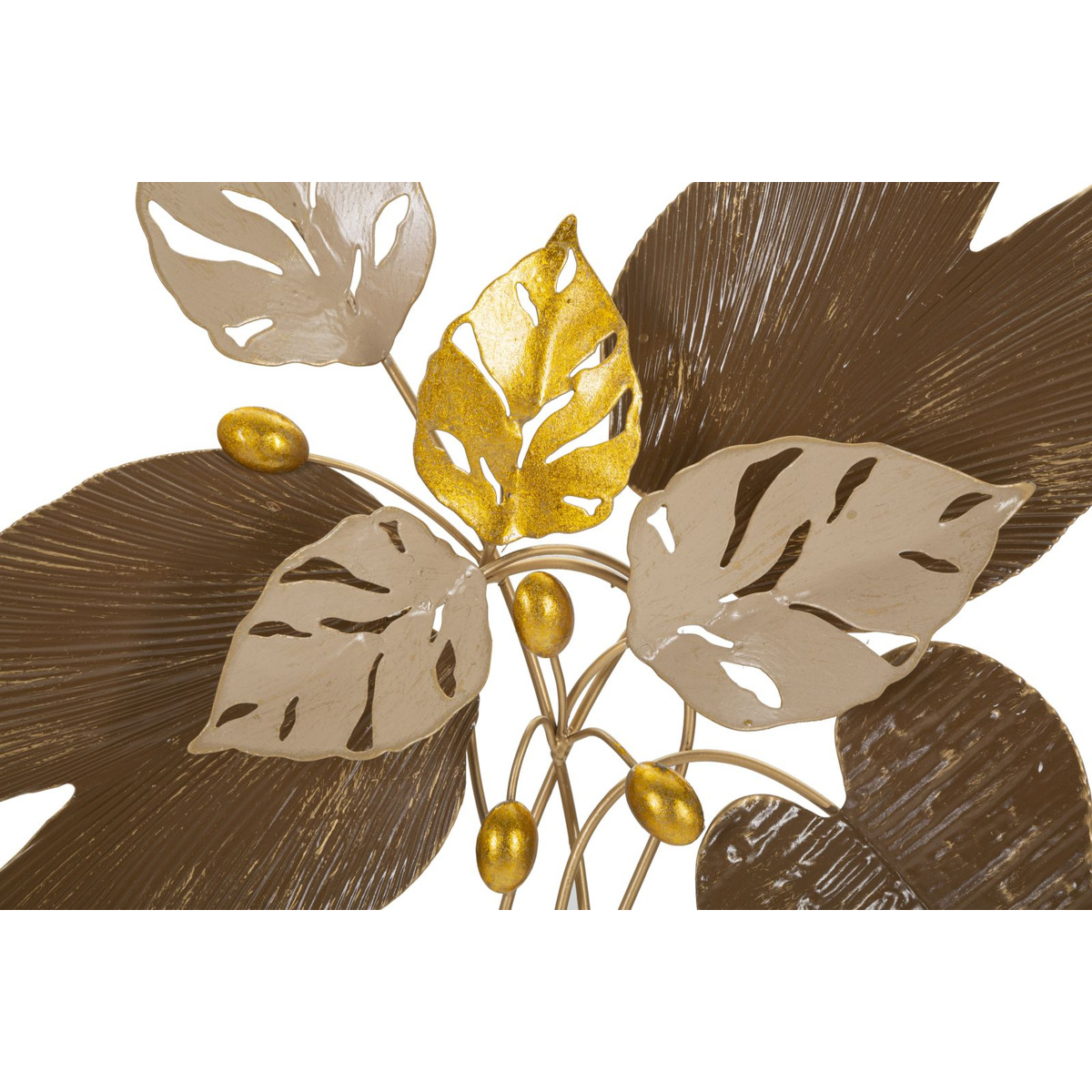 Kendra Home - Decorazione in Metallo 3D Fiori 37, Multicolore, 50,2x5,1x50,2 cm