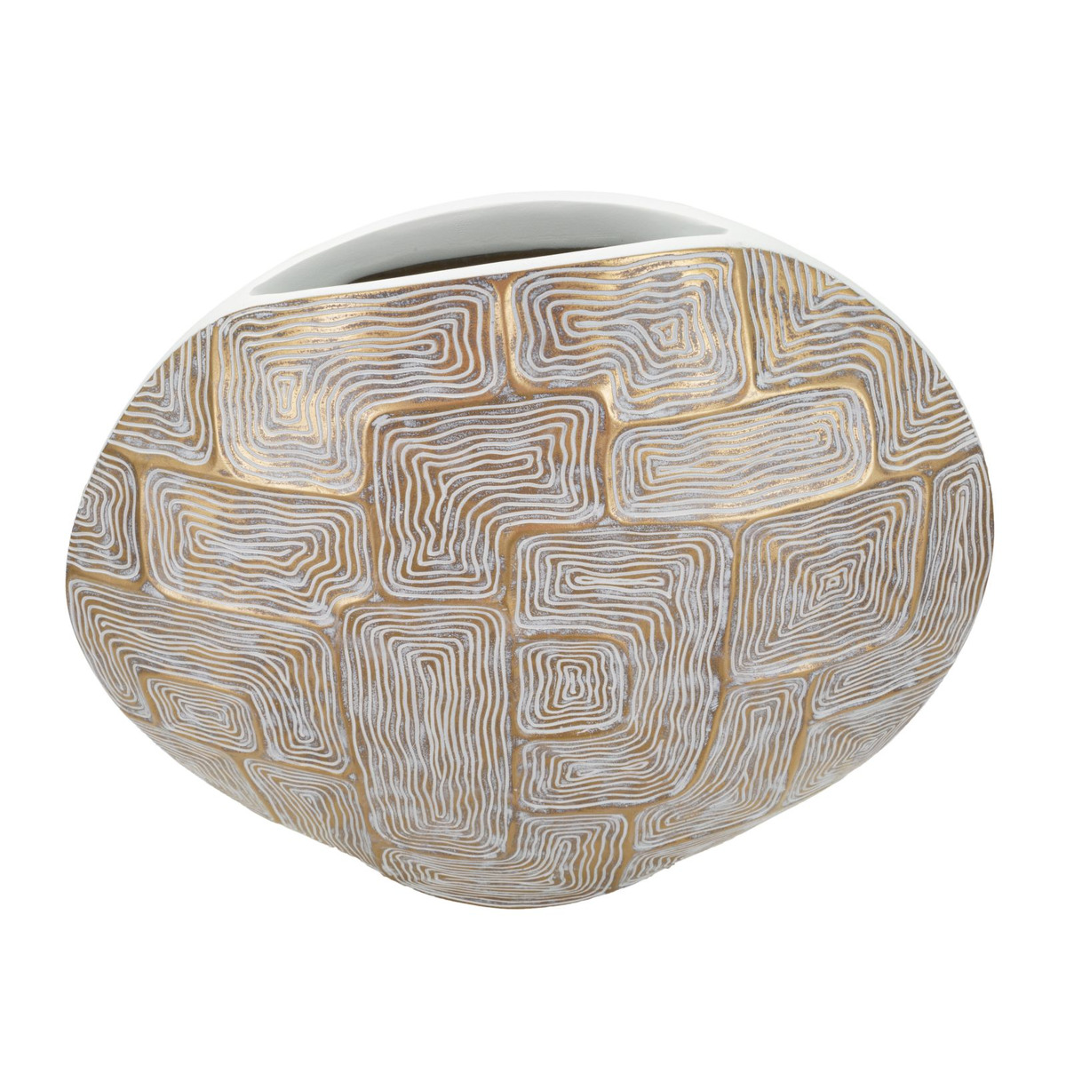 Kendra Home - Vaso Decorativo VKH662, Oro, 48x13x44,5 cm