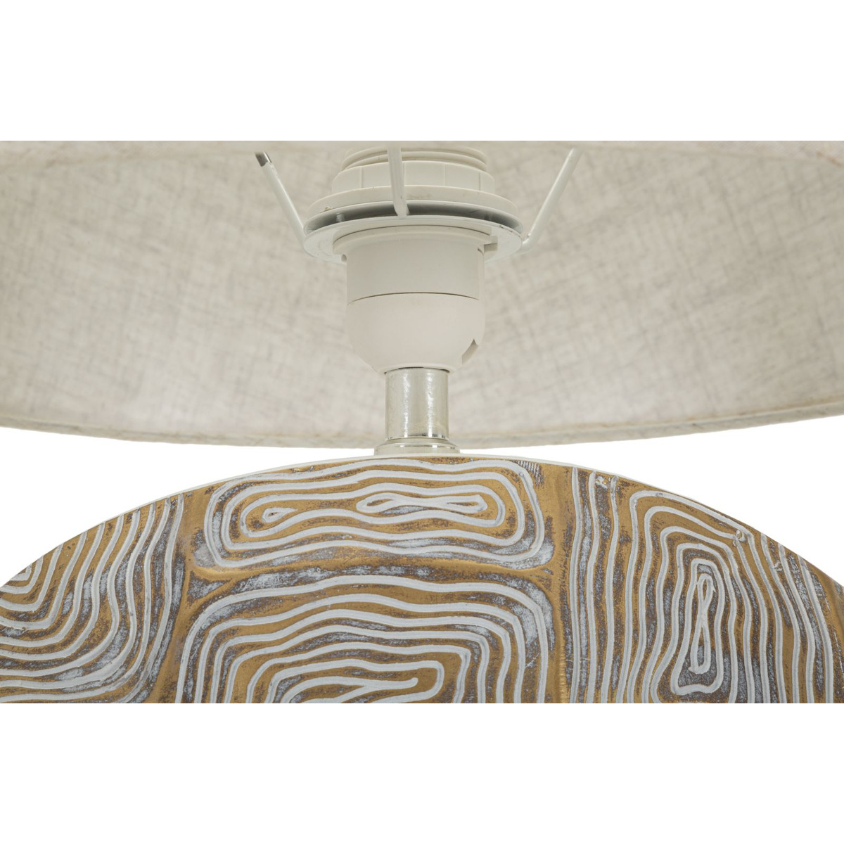 Kendra Home - Lampada da Tavolo VKH165, Beige, 38x38x68 cm