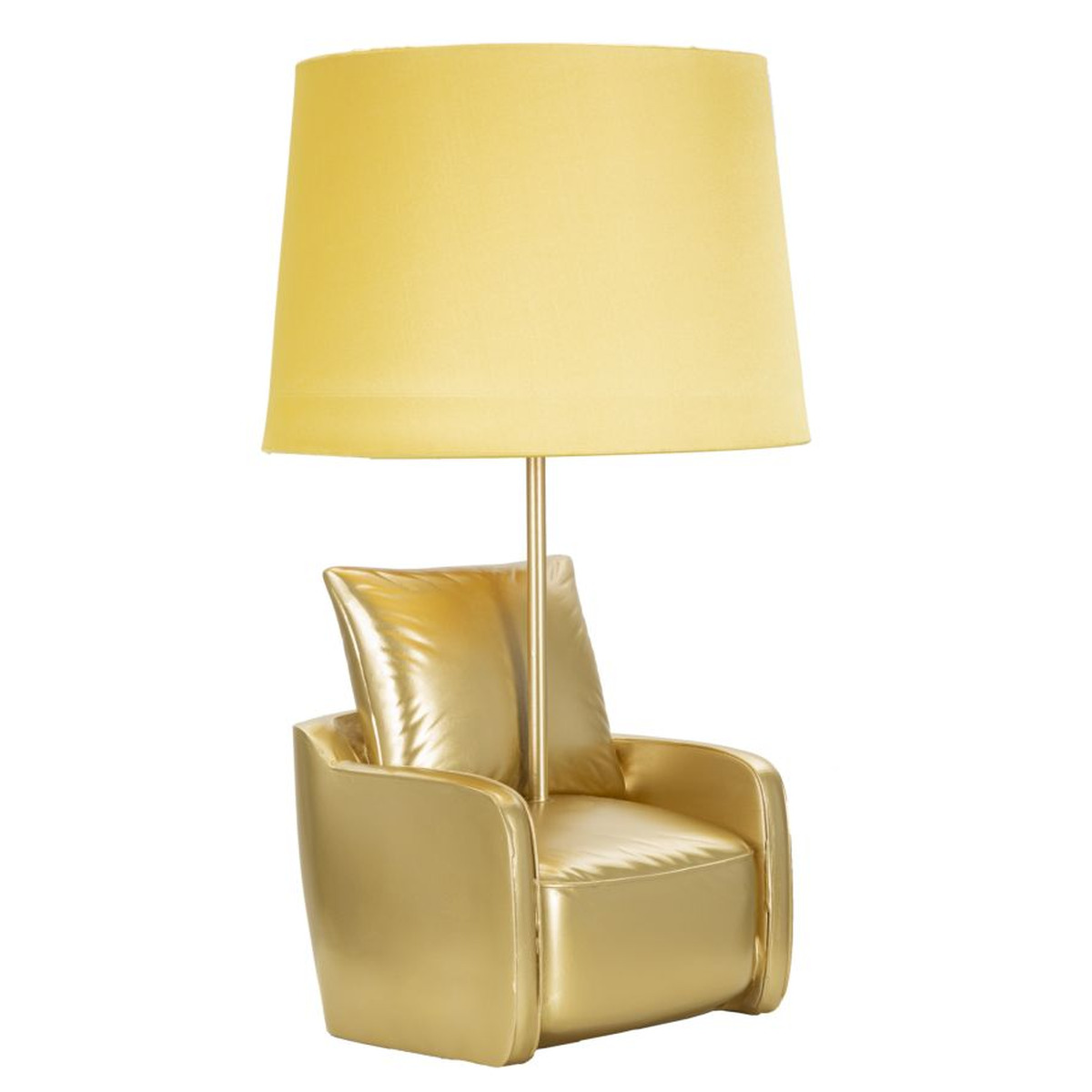 Kendra Home - Lampada da Tavolo Poltrona, Oro, 26x26x46 cm