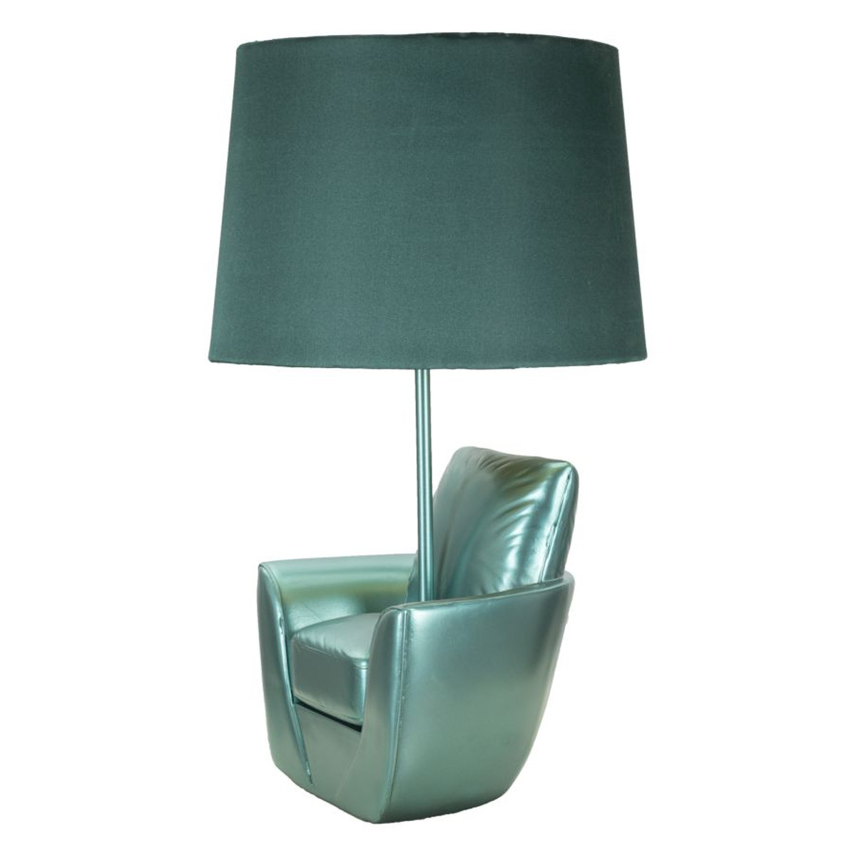 Kendra Home - Lampada da Tavolo Poltrona 2, Blu, 26x26x43 cm