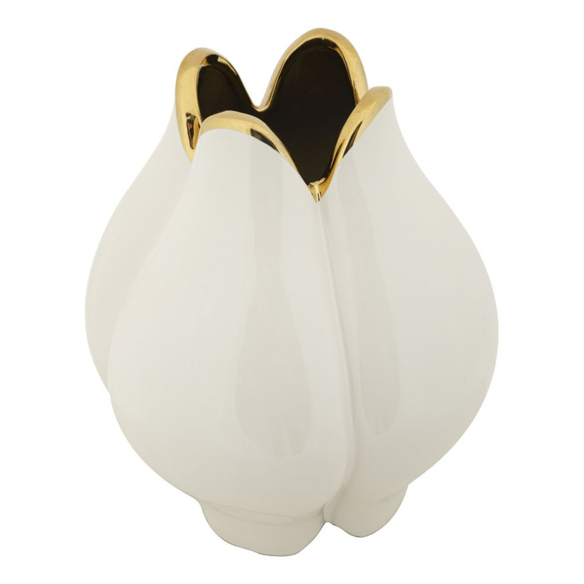 Kendra Home - Vaso Decorativo VKH636, Bianco, 23x23x27,5 cm