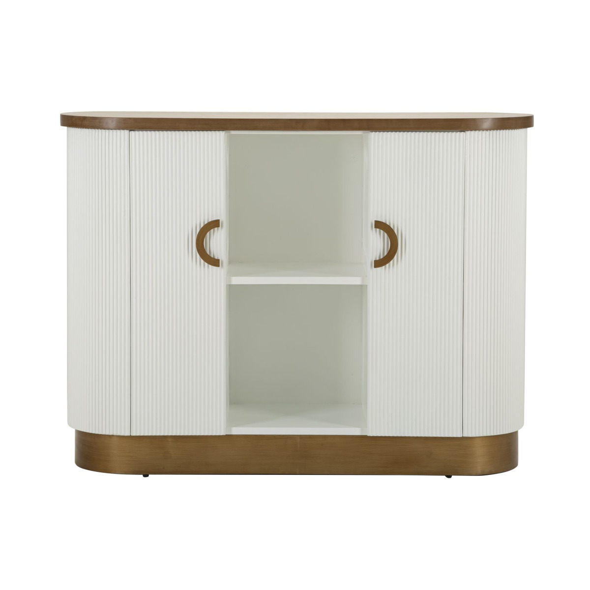 Kendra Home - Credenza VKH27, Bianco, 121x41x90 cm