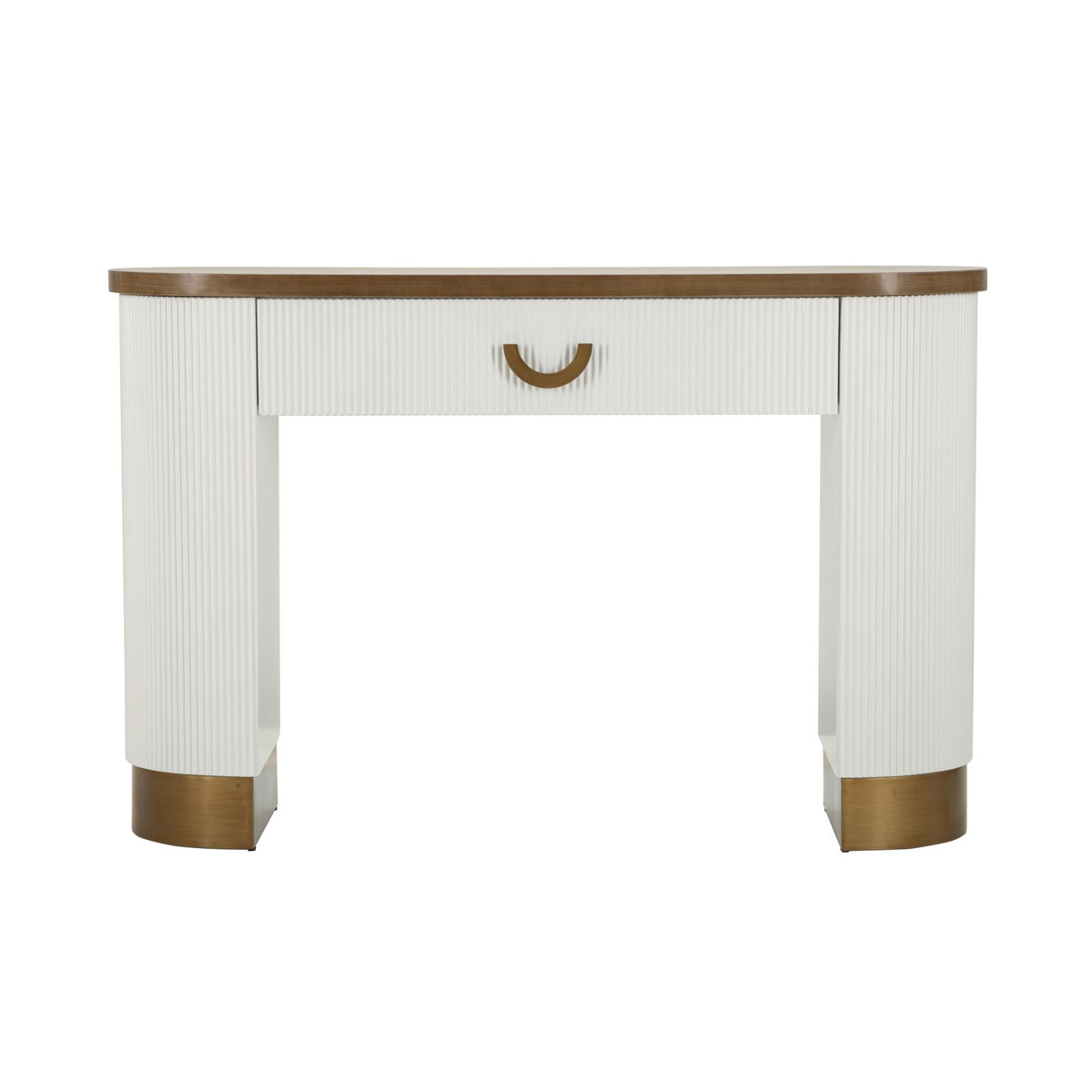 Kendra Home - Tavolo Consolle VKH611, Bianco, 121x40x78 cm