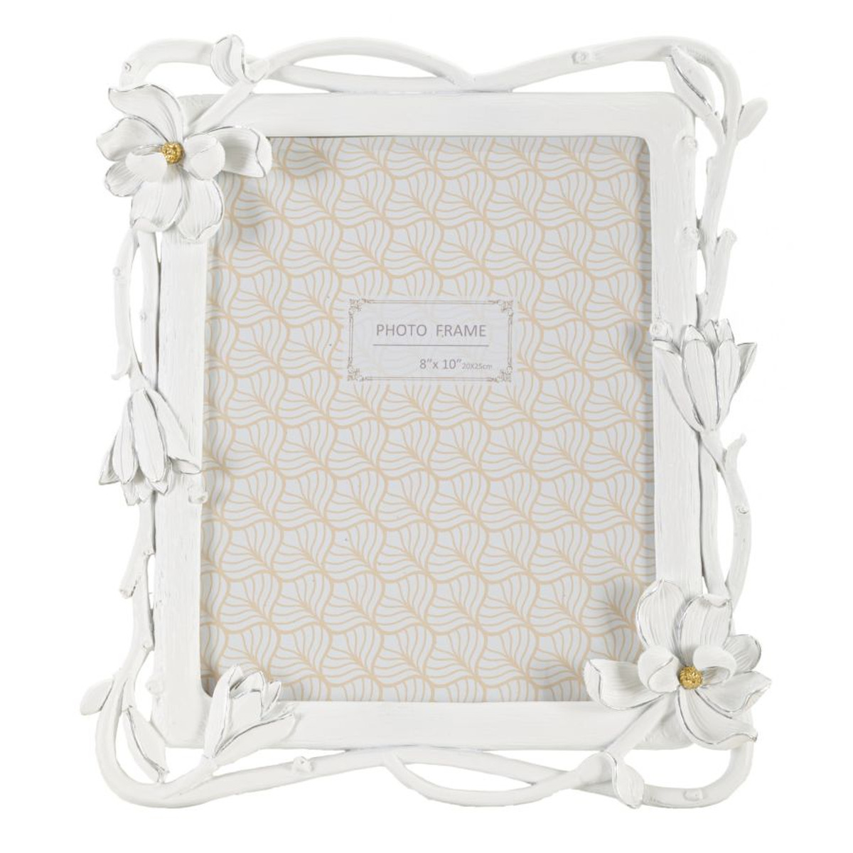 Kendra Home - Portafoto Olistic 12, Bianco, 29,3x3x33,5 cm