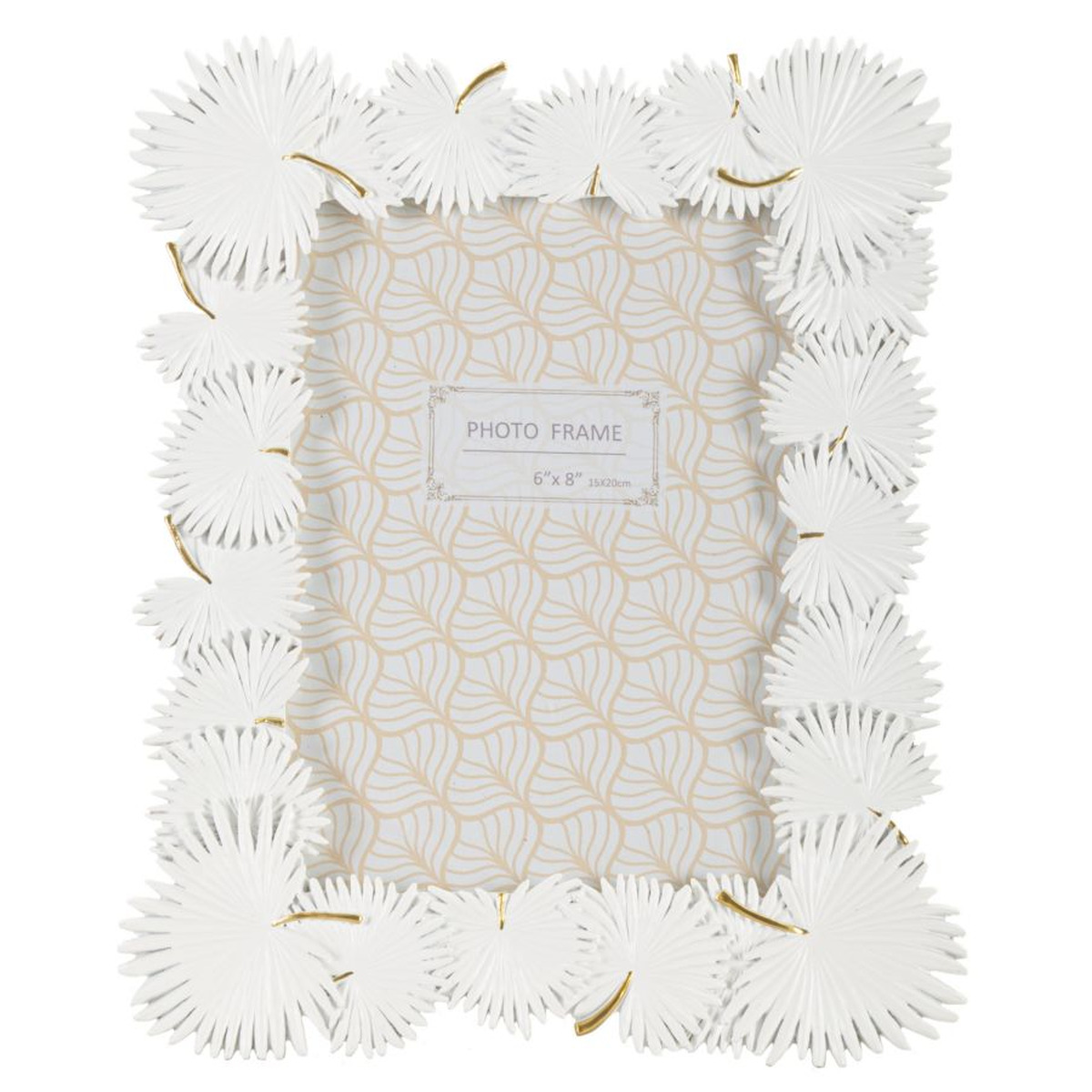 Kendra Home - Portafoto Olistic 49, Bianco, 22,7x1,5x28 cm