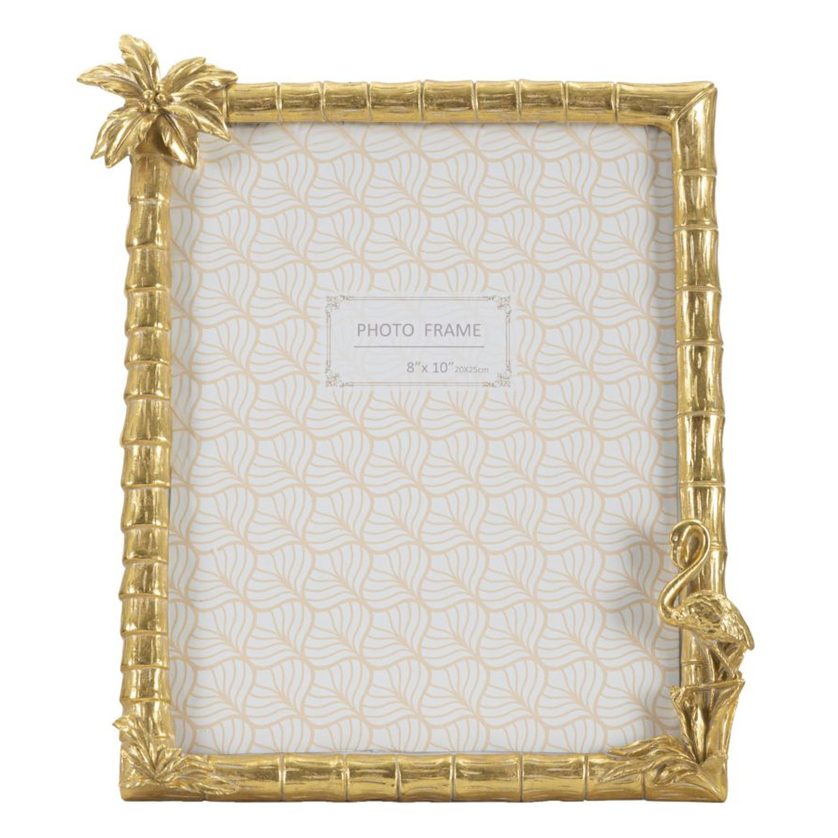 Kendra Home - Portafoto Olistic 42, Oro, 30x2,8x26 cm