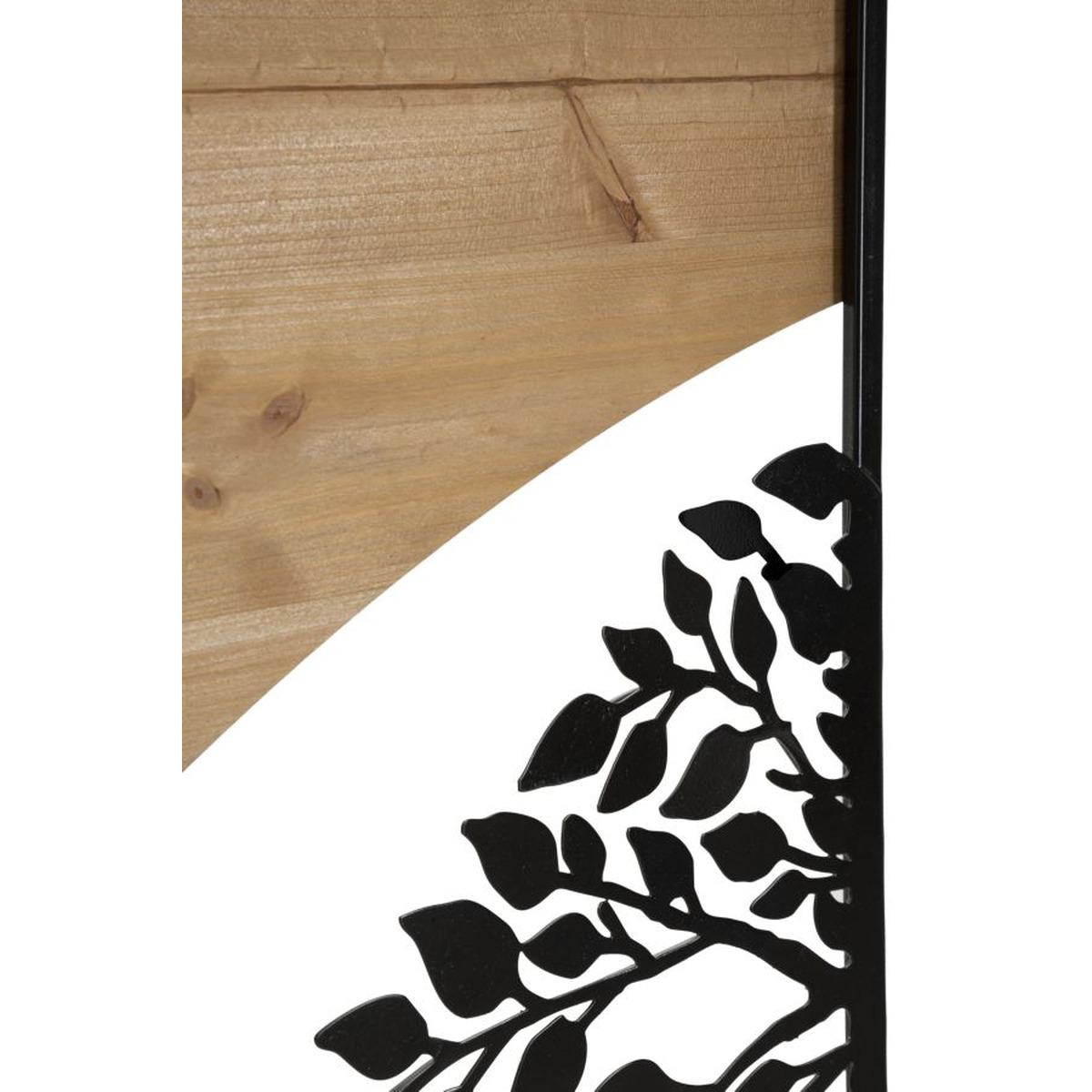 Kendra Home - Decorazione in Metallo e Legno Albero 11, Marrone, 105x2x70 cm