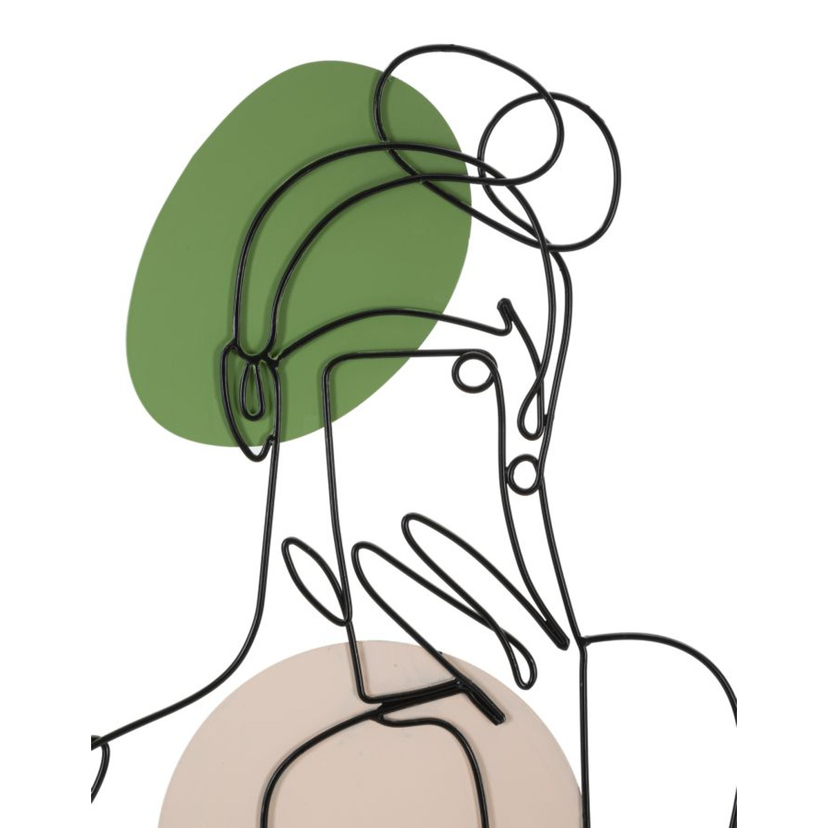 Kendra Home - Decorazione in Metallo 3D VKH33, Multicolore, 40x1,3x80 cm