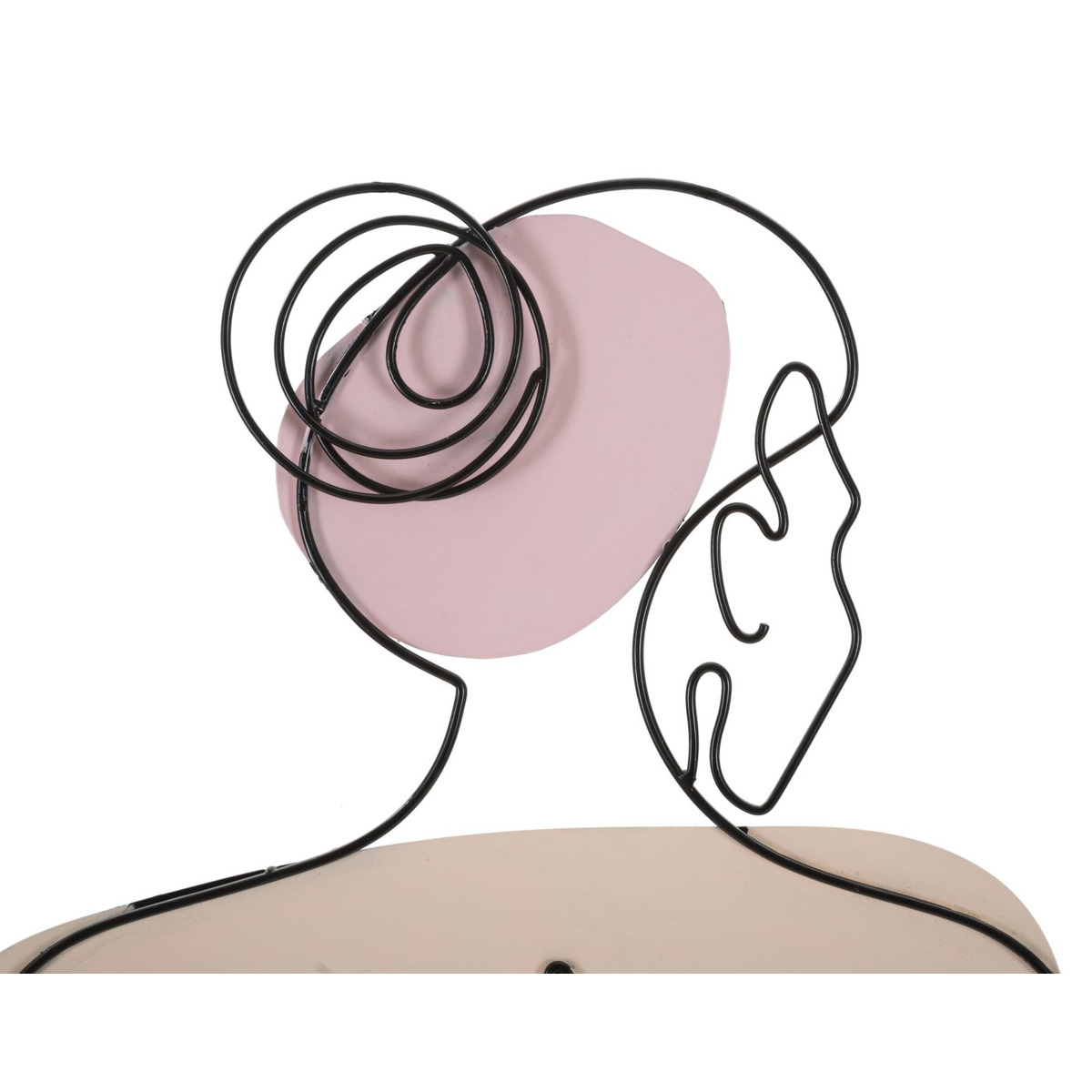 Kendra Home - Decorazione in Metallo 3D Corpi 6, Multicolore, 80x1,3x90 cm