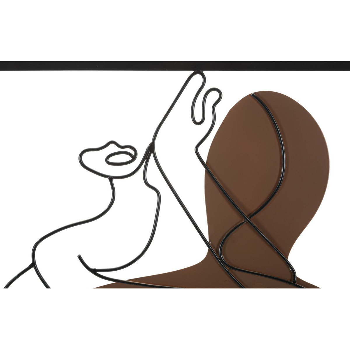 Kendra Home - Decorazione in Metallo 3D Corpi 7, Multicolore, 60x1,3x80 cm