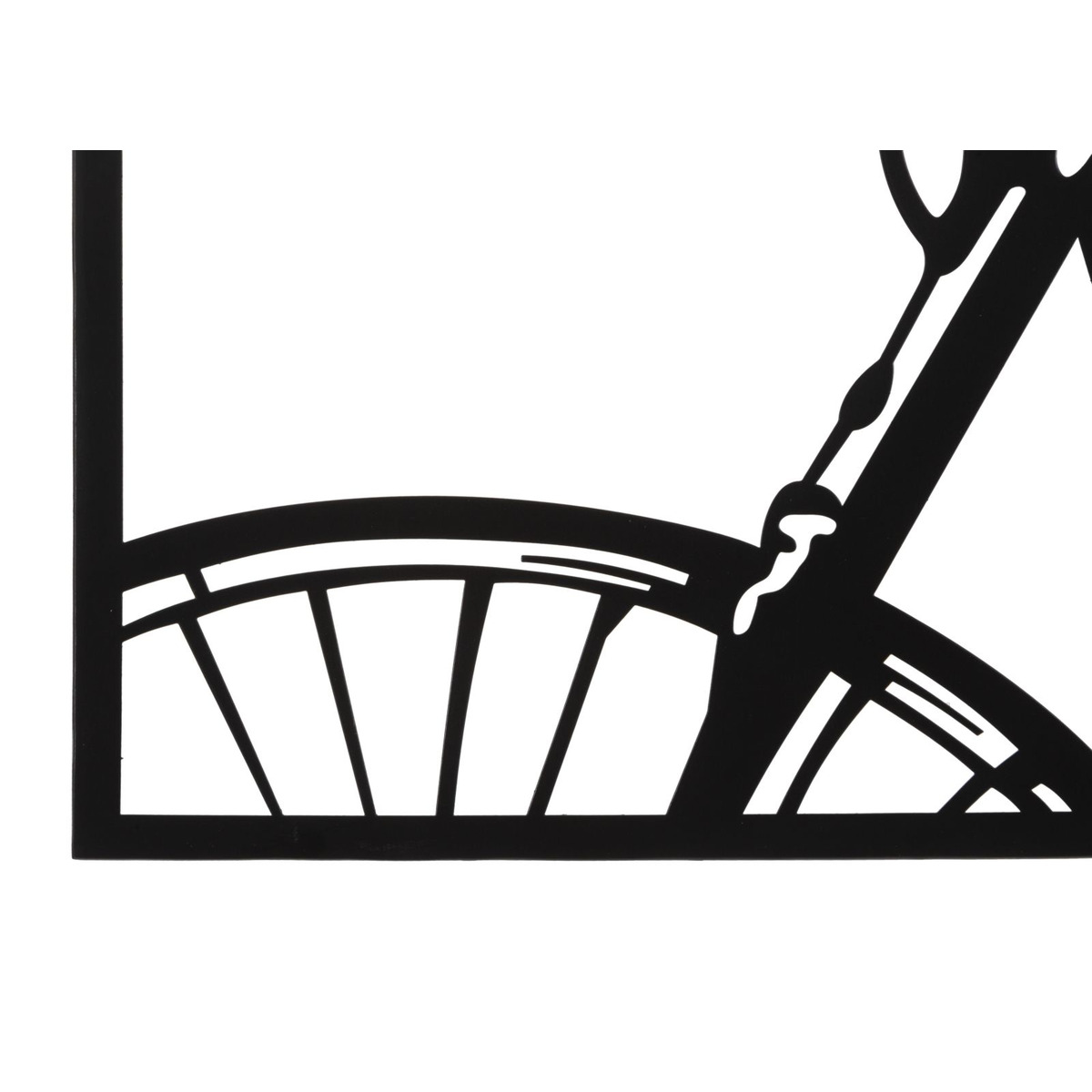 Kendra Home - Decorazione in Metallo Bicicletta, Multicolore, 40x1,3x60 cm