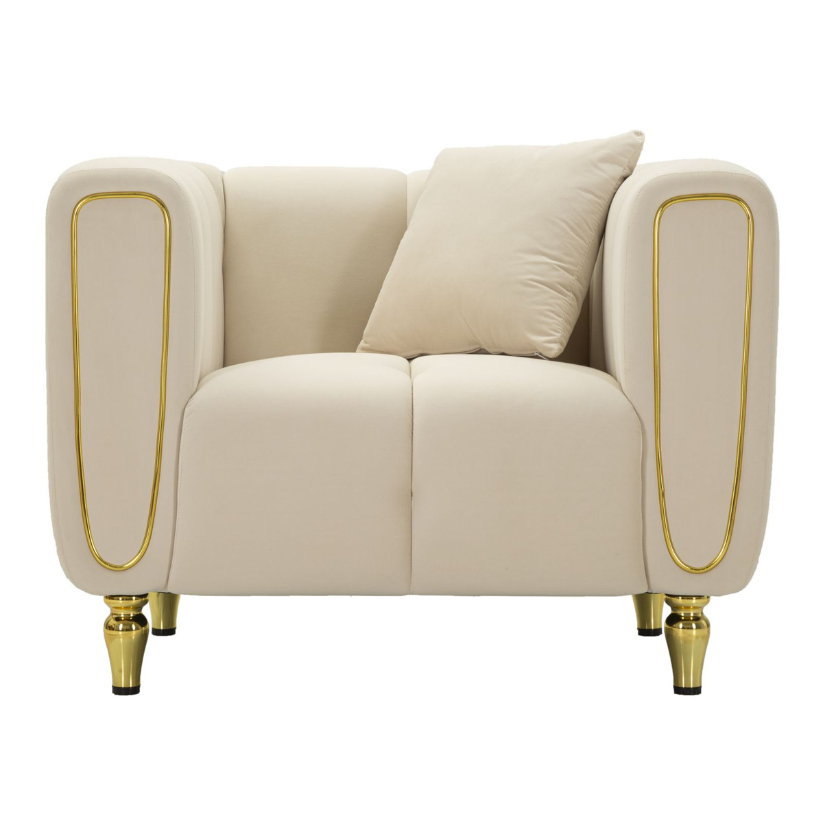 Kendra Home - Poltrona VKH322, Beige, 81x97x71 cm