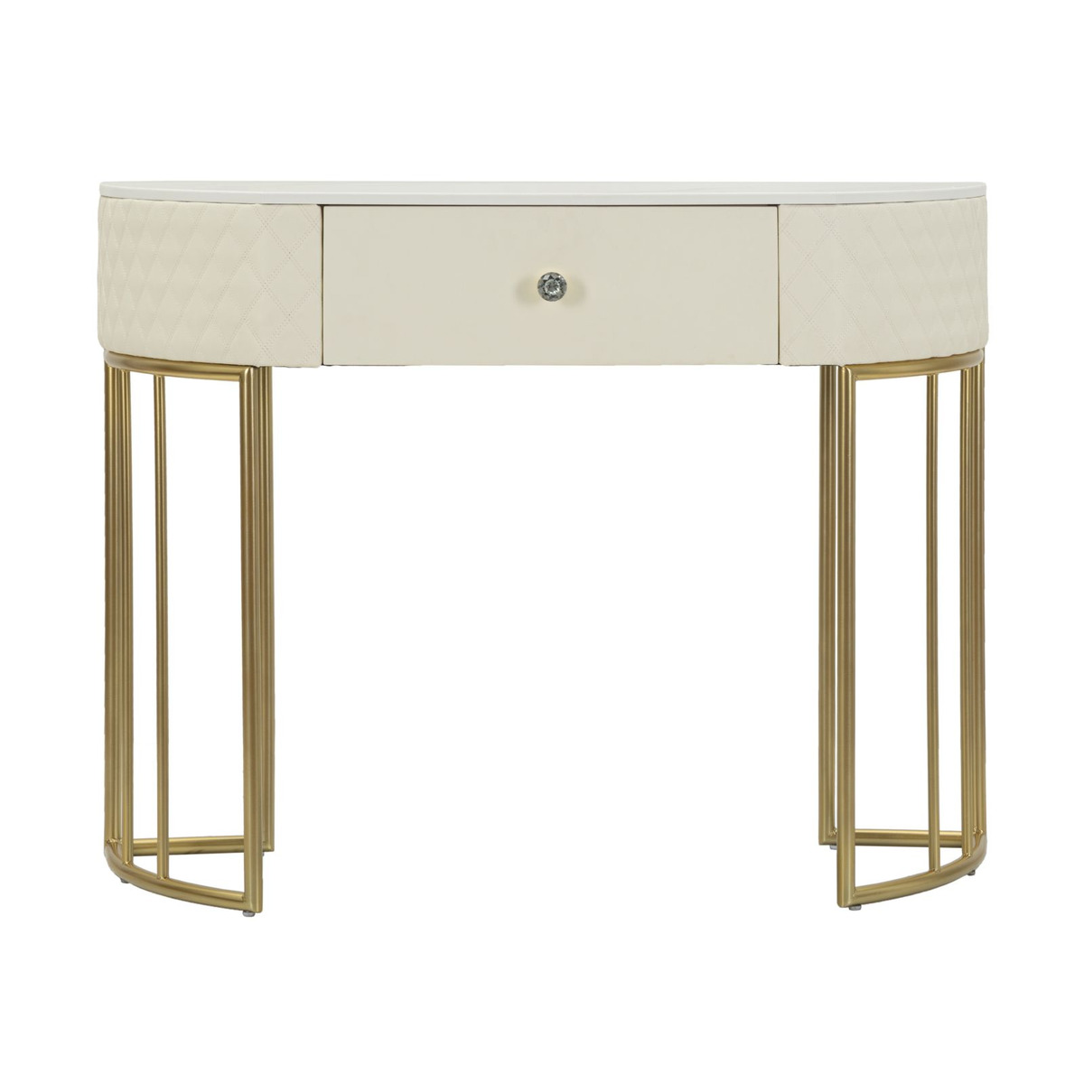Kendra Home - Tavolo Consolle VKH607, Bianco, 100x40x75 cm