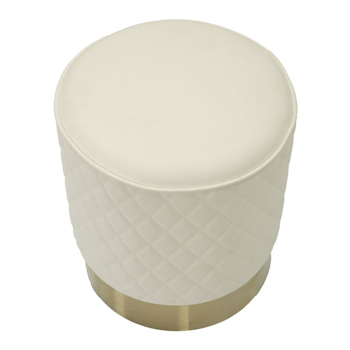 Kendra Home - Pouf VKH354, Bianco, 36x36x39 cm