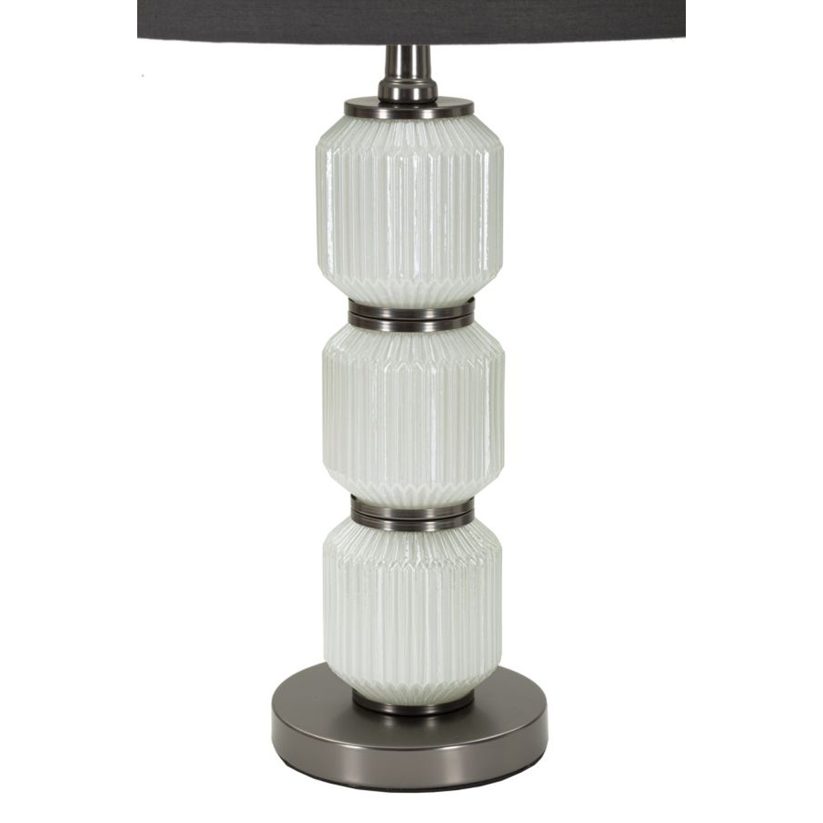 Kendra Home - Lampada da Tavolo VKH172, Grigio, 32,5x32,5x57 cm