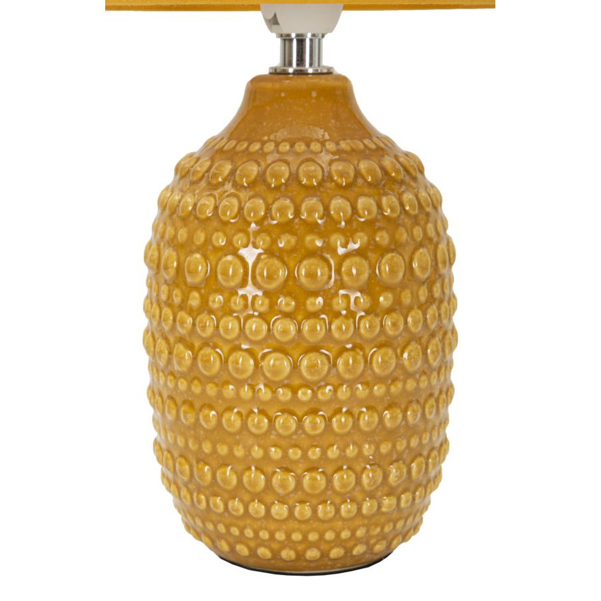 Kendra Home - Lampada da Tavolo VKH95, Giallo, 15x15x30,5 cm