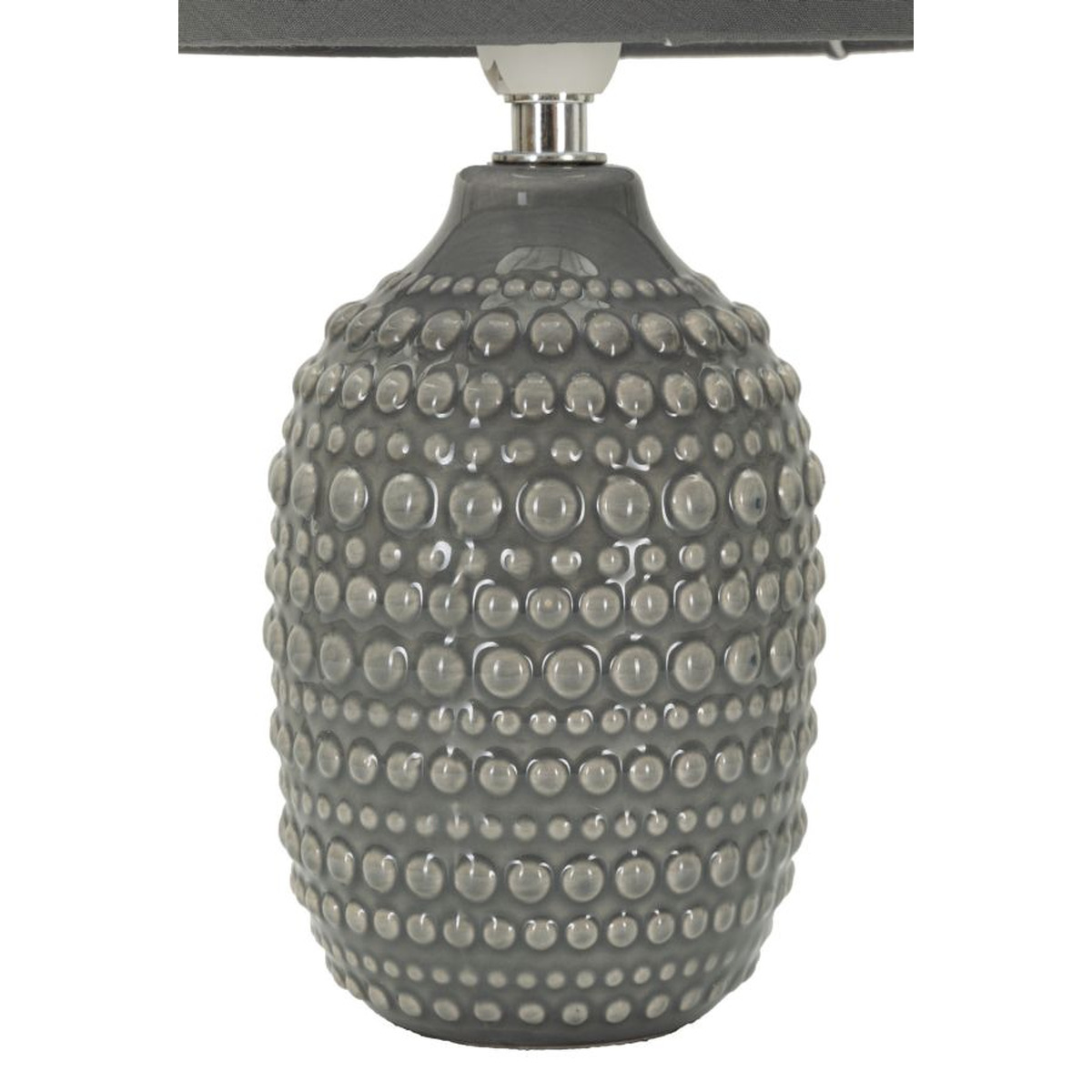 Kendra Home - Lampada da Tavolo VKH94, Grigio, 15x15x30,5 cm