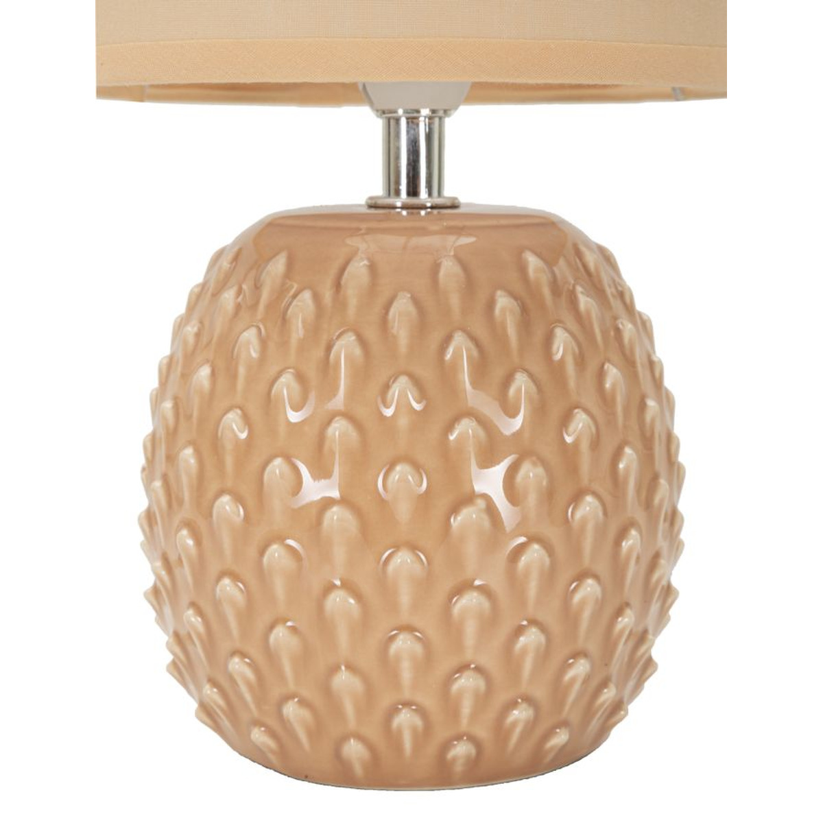 Kendra Home - Lampada da Tavolo VKH98, Beige, 14x14x27 cm