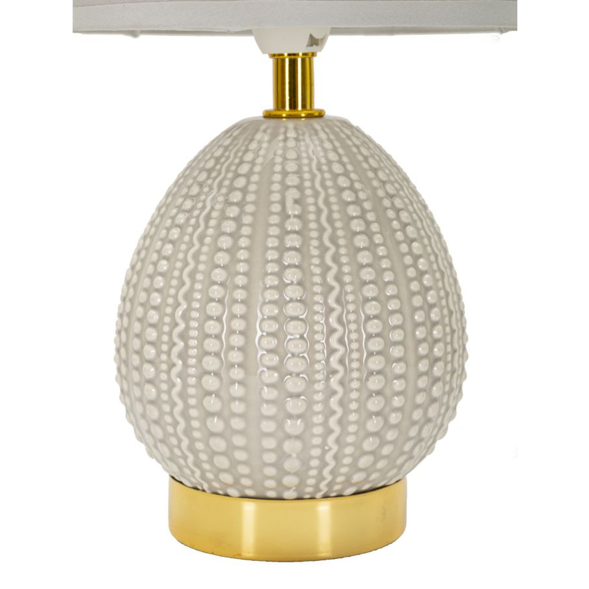 Kendra Home - Lampada da Tavolo VKH101, Grigio, 15x15x30,5 cm