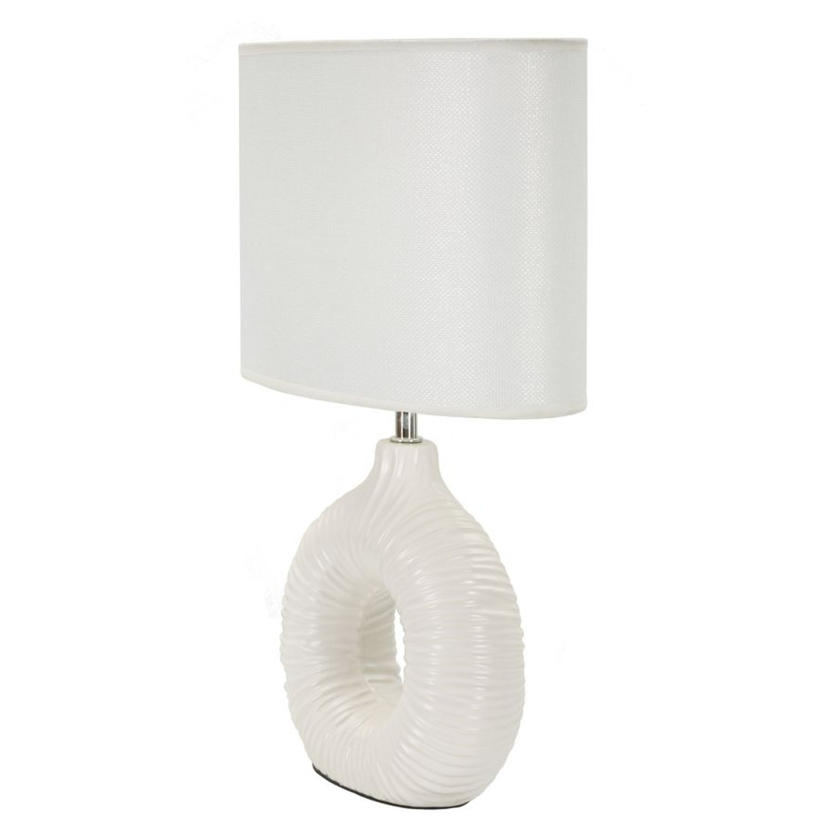 Kendra Home - Lampada da Tavolo VKH93, Bianco, 28,5x15x43 cm