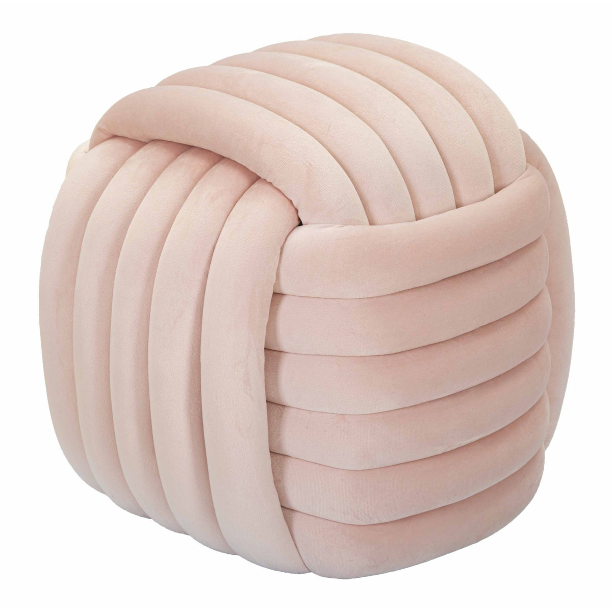 Kendra Home - Pouf Gomitolo 5, Rosa, 45x45x45 cm