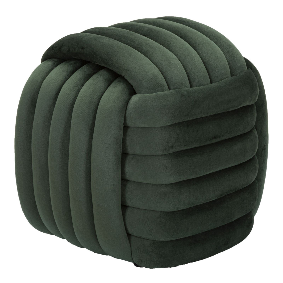 Kendra Home - Pouf Gomitolo 6, Verde, 45x45x45 cm