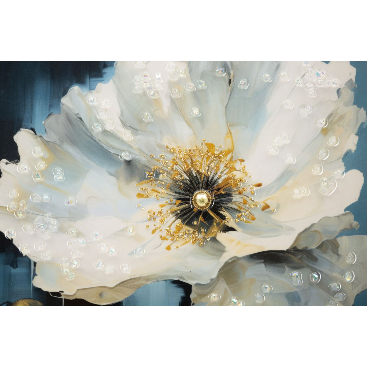 Kendra Home - Stampa su Tela Fiori 73, Multicolore, 42x3,5x62 cm