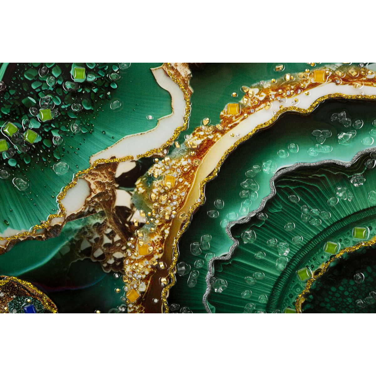 Kendra Home - Stampa su Tela Marmo 11, Multicolore, 82x4x62 cm