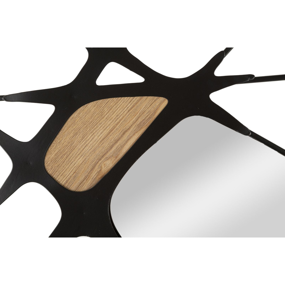 Kendra Home - Decorazione in Metallo 3D Geometrico 5, Nero, 114x2x80 cm