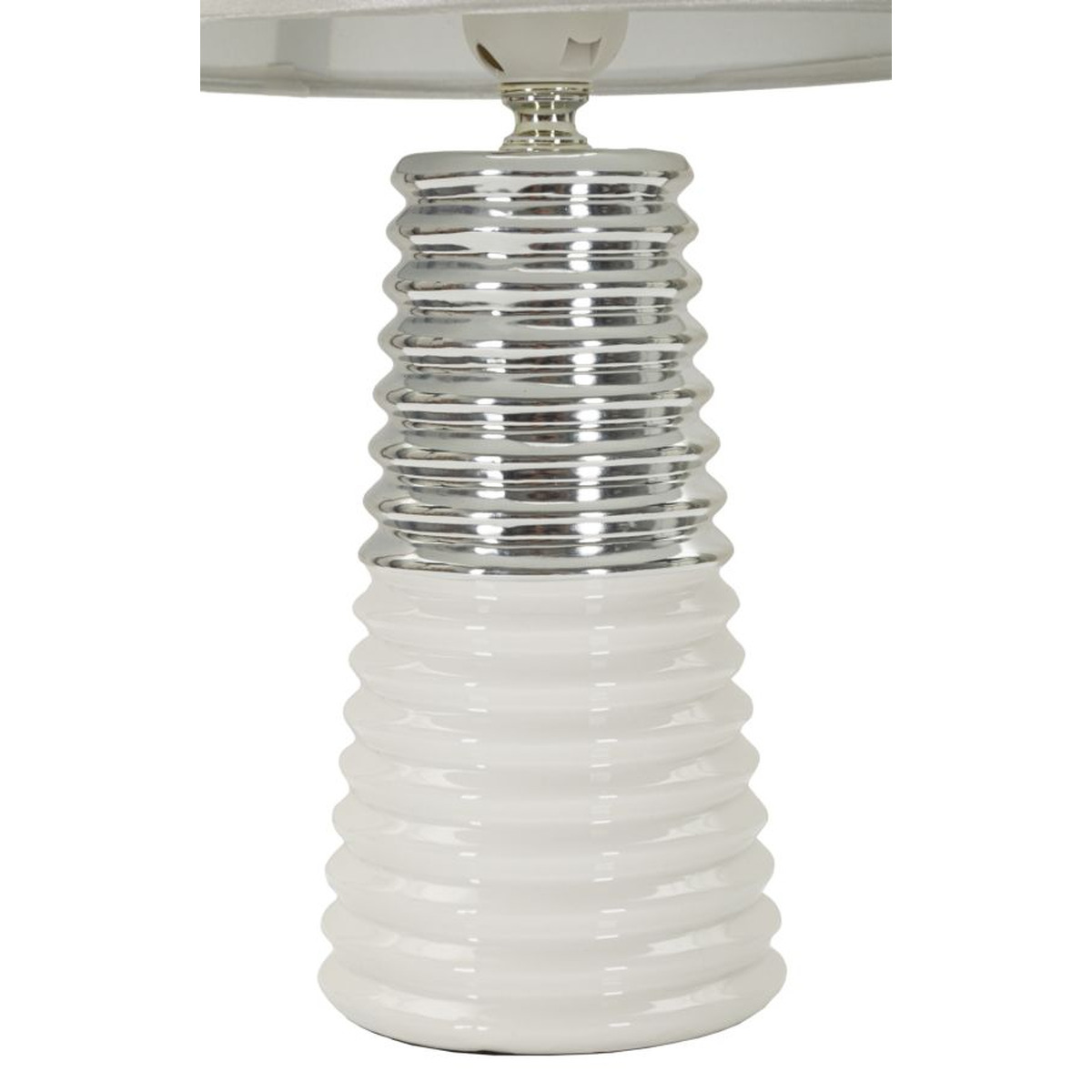 Kendra Home - Lampada da Tavolo VKH117, Bianco, 25x25x41 cm