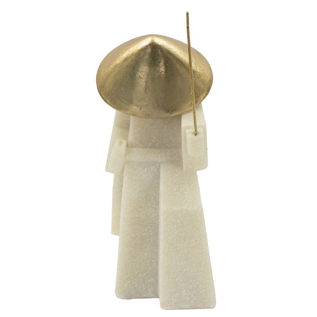 Kendra Home - Scultura Giappone 2, Bianco, 14x9x24,5 cm