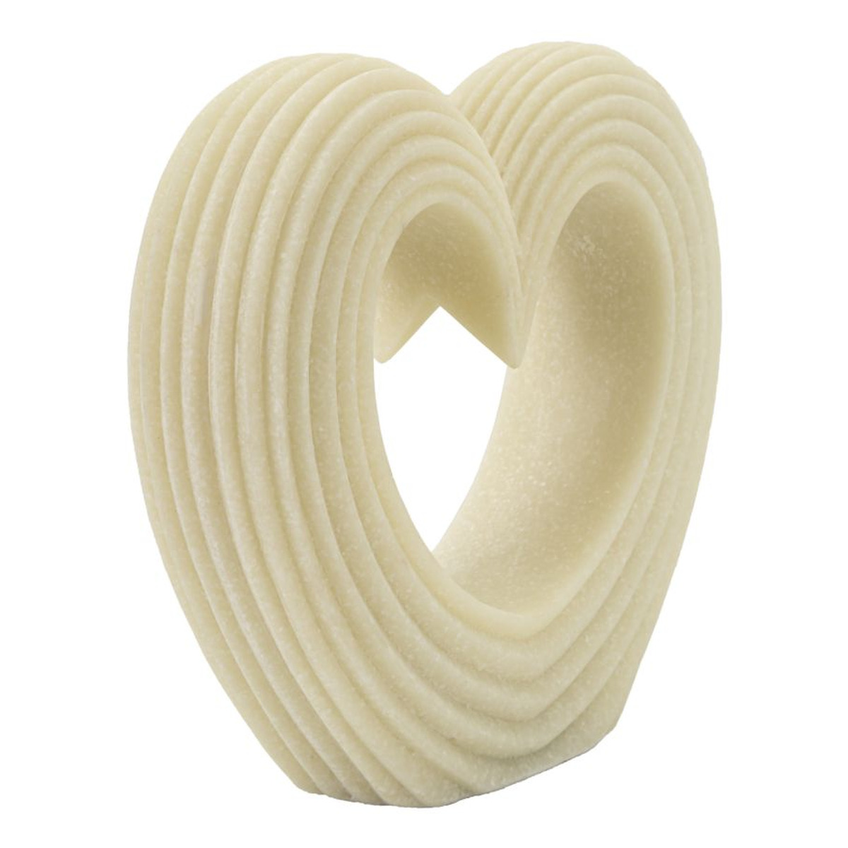 Kendra Home - Scultura Cuore 13, Bianco, 21x6x19 cm