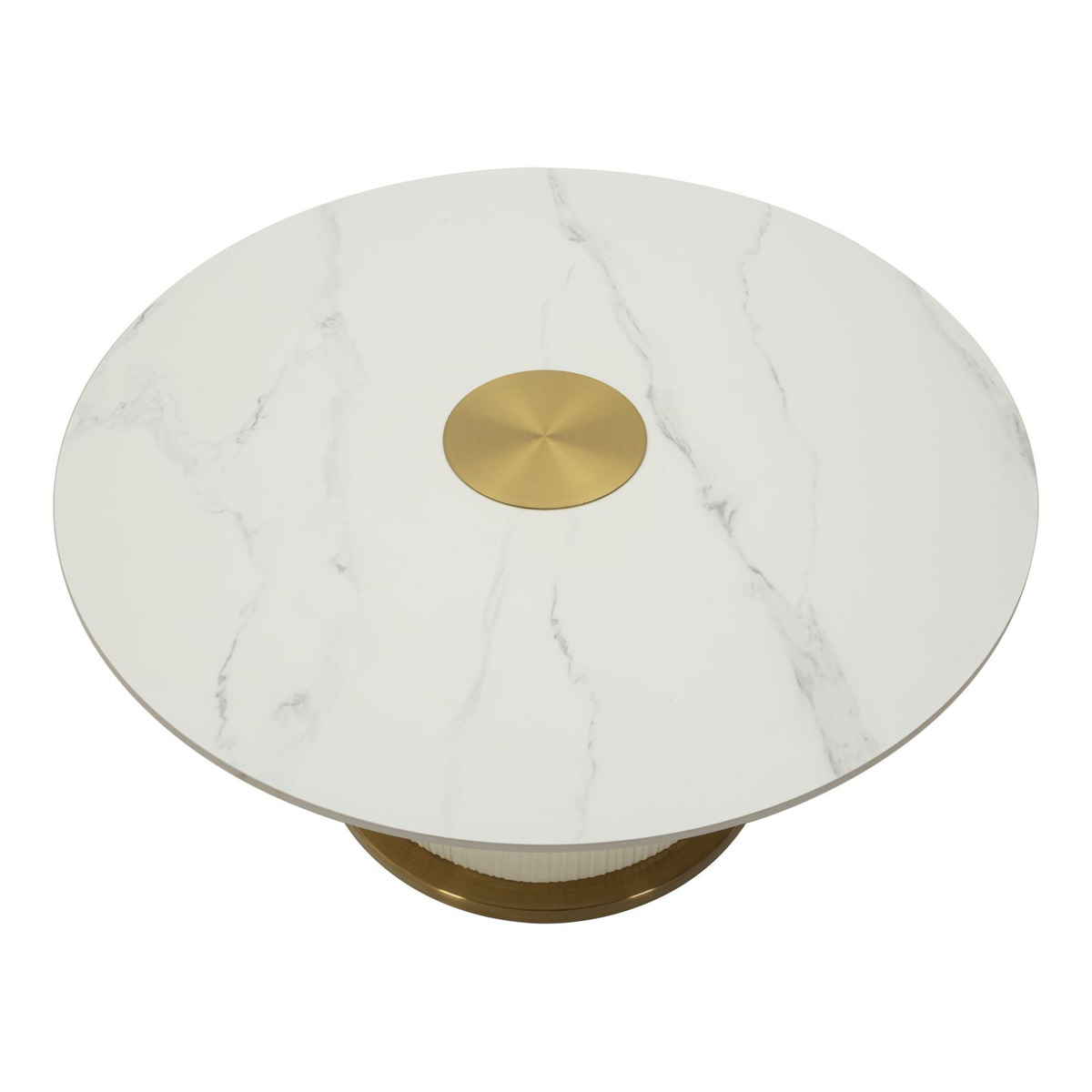 Kendra Home - Tavolino VKH703, Beige, 39,5x80x80 cm