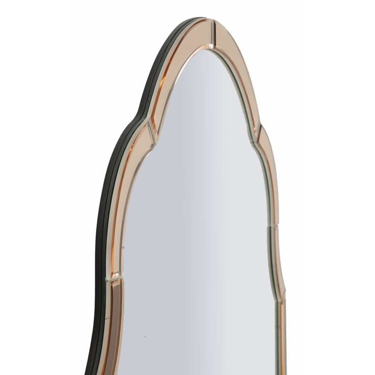 Kendra Home - Specchio con Cornice Classico 6, Rosa, 100x62x1 cm