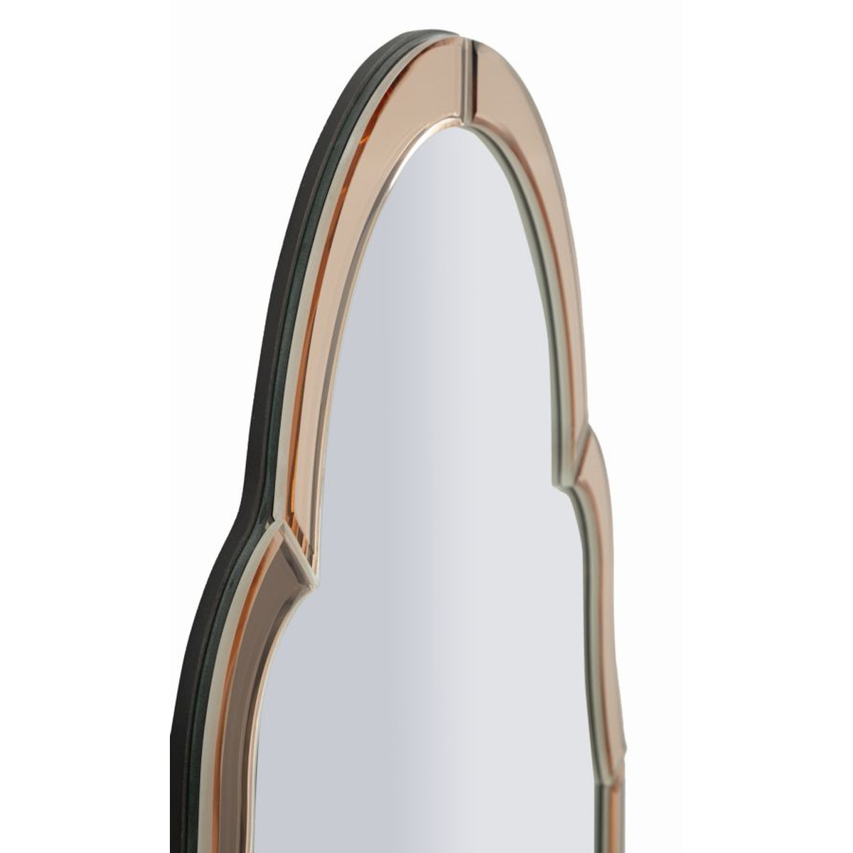 Kendra Home - Specchio con Cornice Classico 7, Rosa, 80x47x1 cm