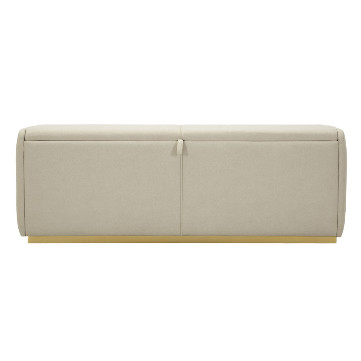 Kendra Home - Panca con Portaoggetti VKH766, Beige, 130x45x45 cm