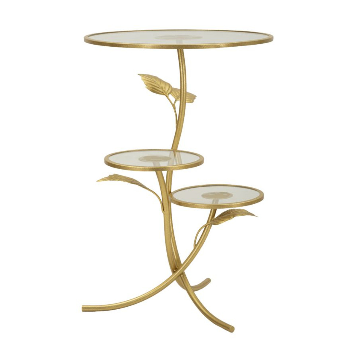 Kendra Home - Tavolino VKH802, Oro, 54x54x69,5 cm