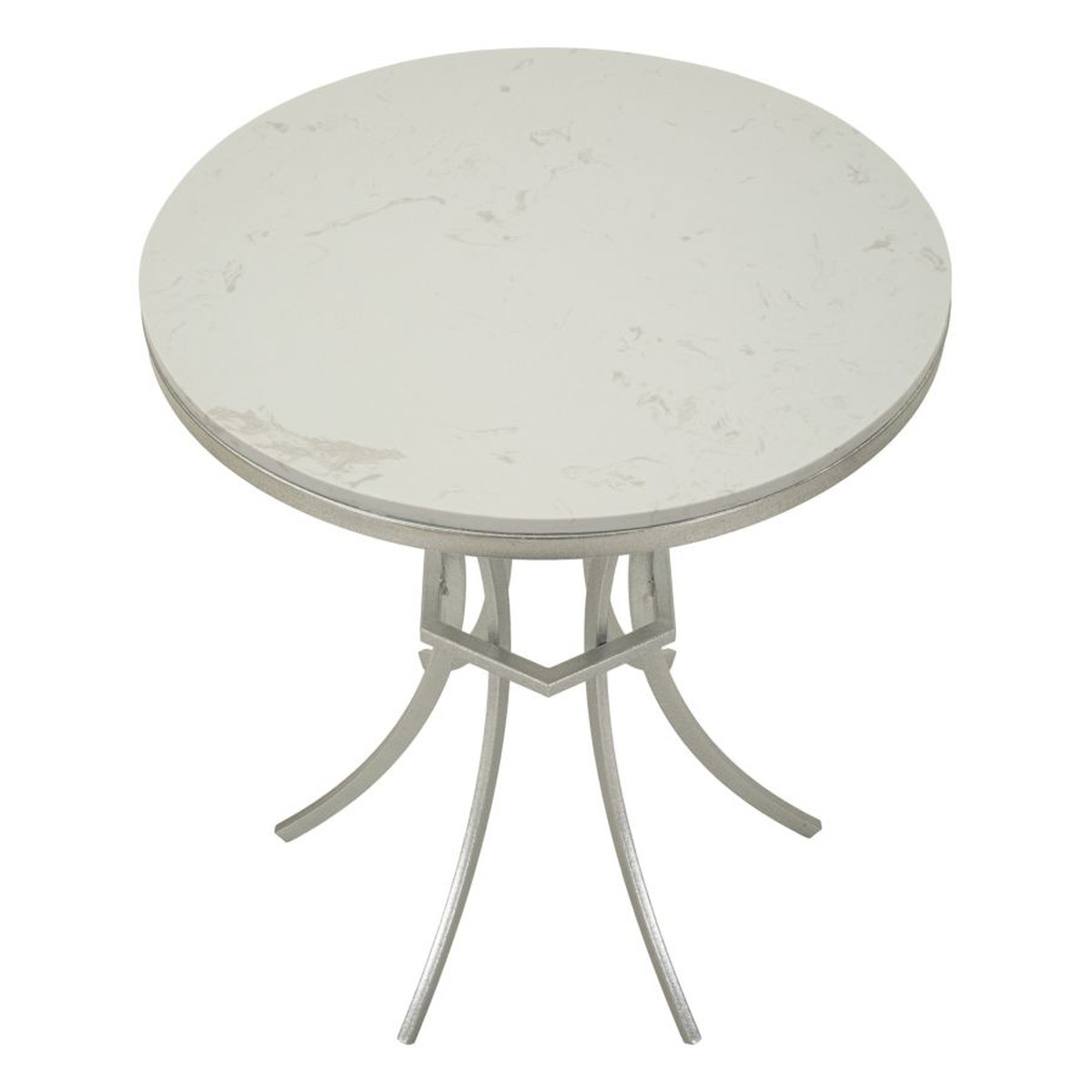 Kendra Home - Tavolino VKH807, Argento, 56x56x68 cm