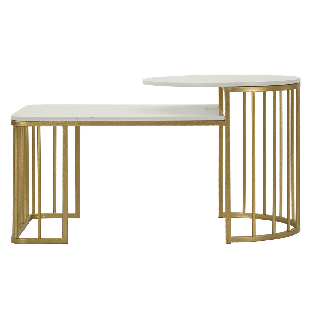 Kendra Home - Tavolino VKH792, Oro, 90x50x50 cm