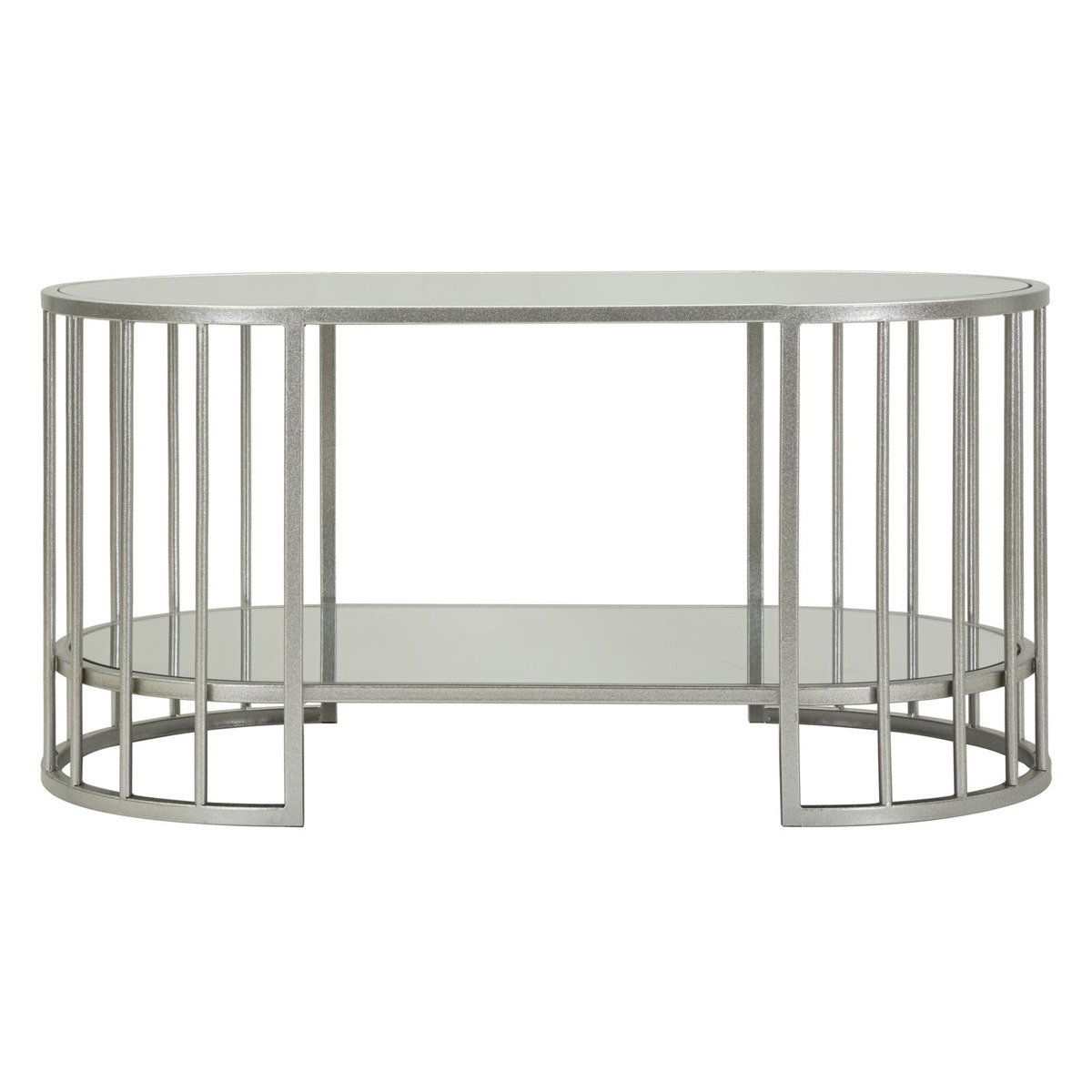 Kendra Home - Tavolino VKH793, Argento, 90x50x45 cm