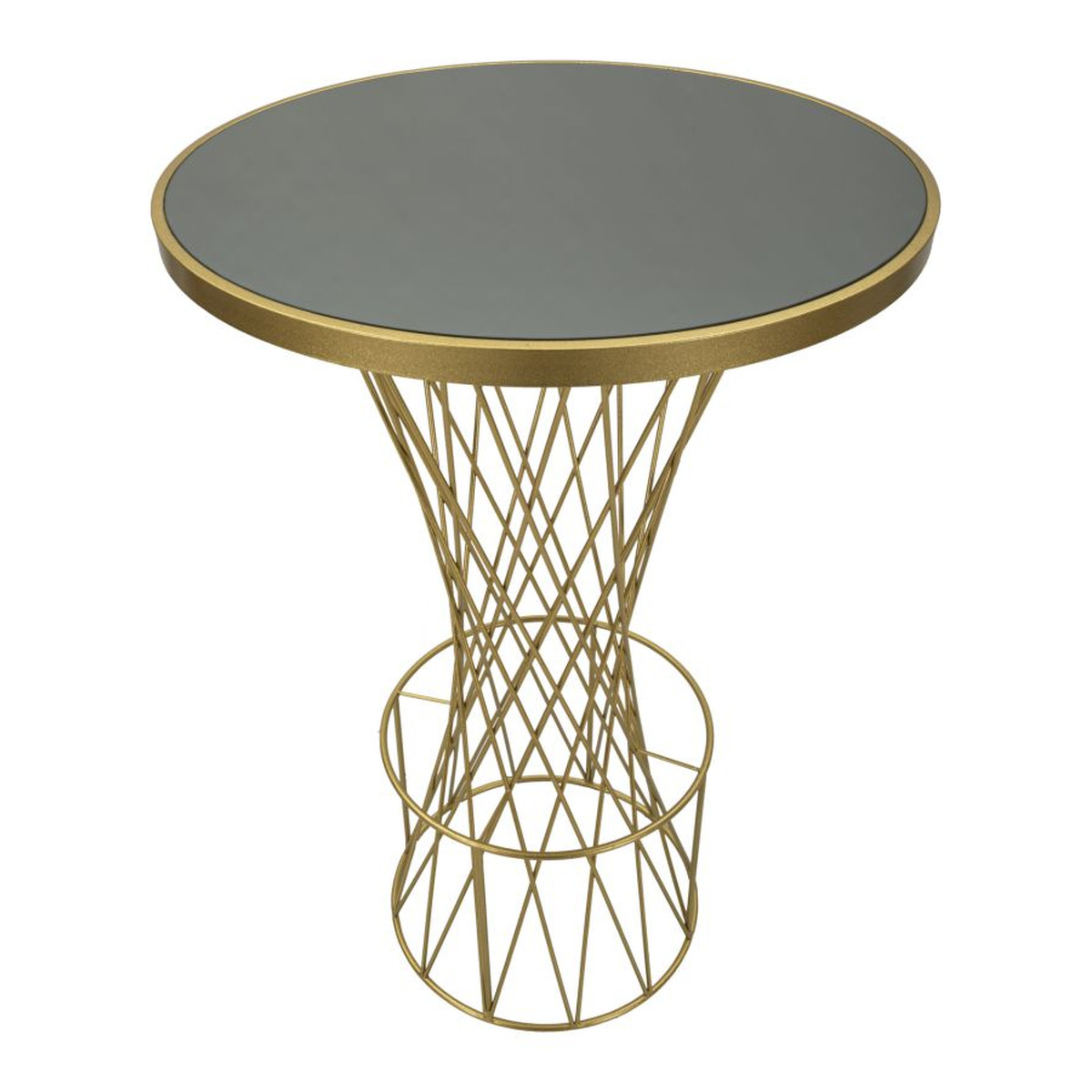 Kendra Home - Tavolino VKH805, Oro, 70x70x103 cm