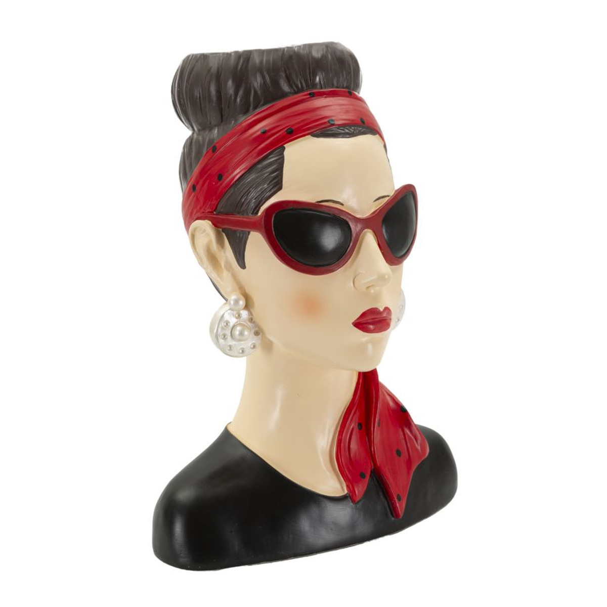 Kendra Home - Scultura Donna 4, Multicolore, 21x16x27 cm